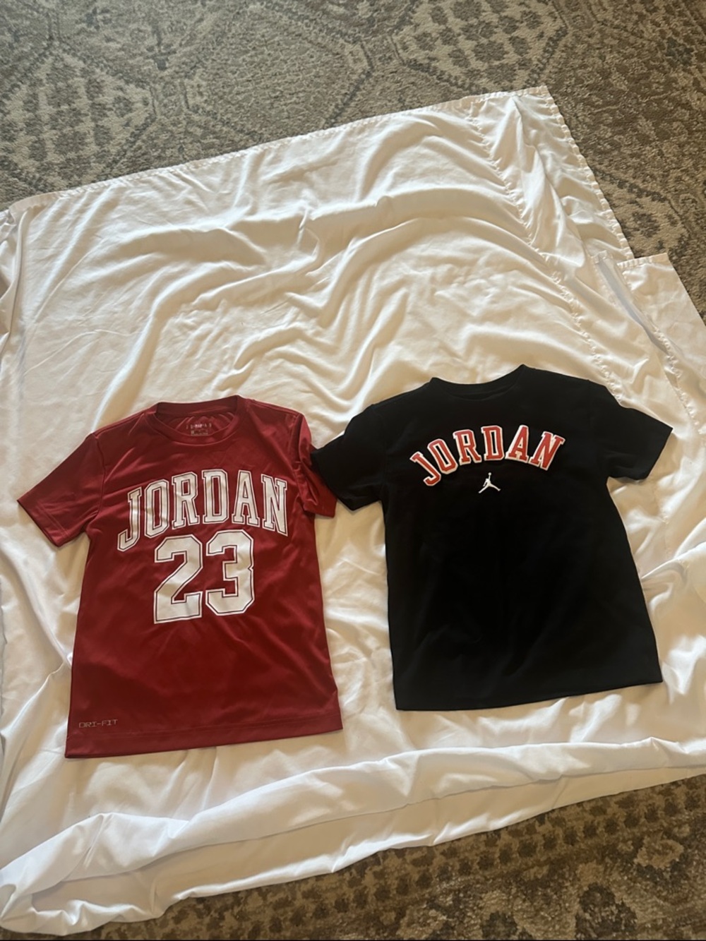 Jordan Kids Short Sleeve Tee Set - Red & Black